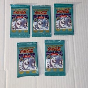 Coca Cola Vintage 1996 5 New And Unopened Packages Of South Pole Vacatio…